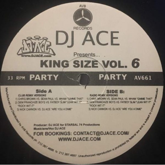 DJ Ace "Presents "King Size Vol. 6"" (12") 