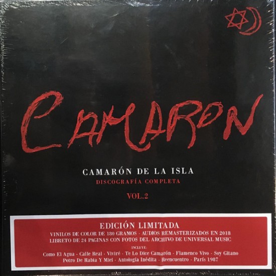 El Camarón De La Isla ‎"Discografia Completa Vol.2" (Deluxe Box - 10xLP (vinilos color) + Libreto)