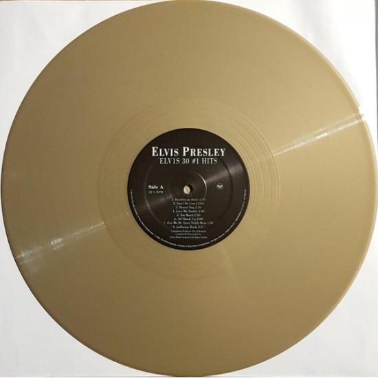 Elvis Presley ‎"ELV1S 30 #1 Hits" (2xLP - ed. Limitada - color Dorado)