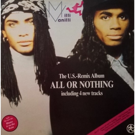 Milli Vanilli ‎"All Or Nothing - The U.S. Remix Album" (LP - Gatefold)