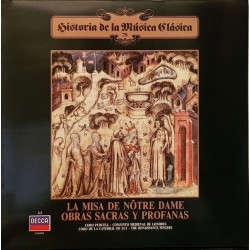 Guillaume de Machaut - La Misa de Nôtre Dame - Selección De Obras Sacras Y Profanas (LP) 