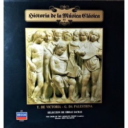 T. De Victoria / G. Da Palestrina / Choir Of The Carmelite Priory London / John McCarthy - Selección De Obras Sacras (LP) 