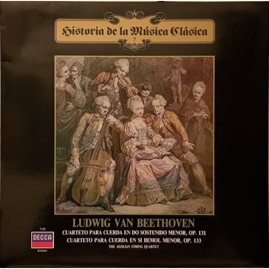Ludwig van Beethoven ‎"Cuarteto Para Cuerda En Do Sostenido Menor, Op. 131 - Cuarteto Para Cuerda En Si Bemol Menor, Op. 133, 'Gran Fuga'" (LP)