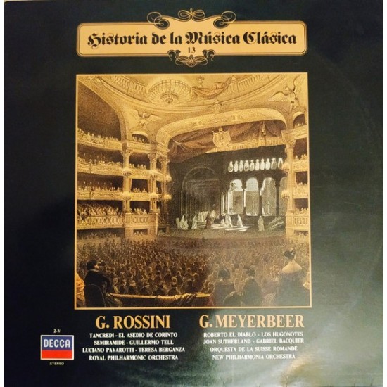Gioacchino Rossini / Giacomo Meyerbeer ‎"Historia De La Música Clásica 13" (LP)