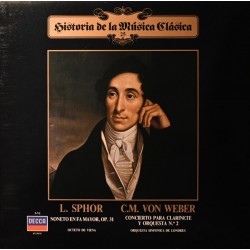 L. Sphor / C.M. Von Weber / Octeto de Viena / Orquesta Sinfonica De Londres - Noneto En Fa Mayor, Op. 31 / Concierto Para Clarinete Y Orquesta N.º 2 (LP) 