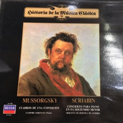 Modest Mussorgsky / Alexander Scriabine - Cuadros De Una Exposicion / Concierto Para Piano En Fa Sostenido Menor (LP) 