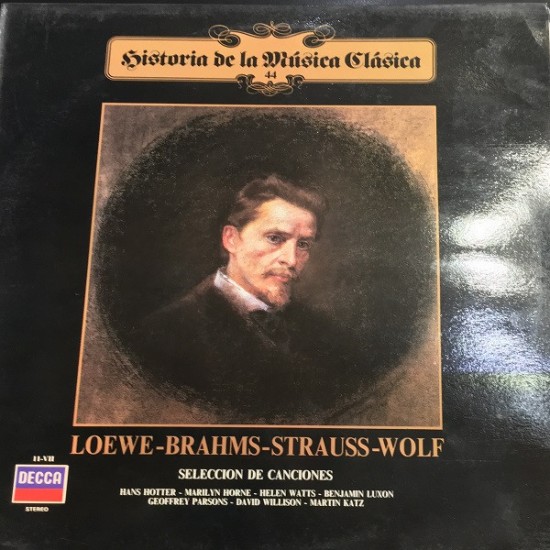 Loewe / Brahms / Strauss / Wolf "Seleccion De Canciones" (LP)