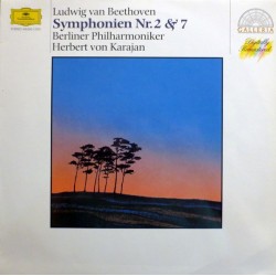 Ludwig van Beethoven / Berlin Philharmonic Orchestra / Herbert von Karajan - Symphonien Nr.2 & 7  (LP)