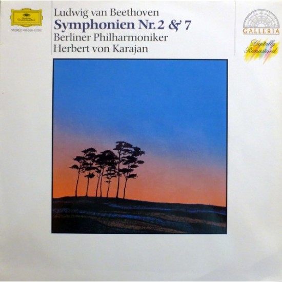 Ludwig van Beethoven / Berlin Philharmonic Orchestra / Herbert von Karajan ‎"Symphonien Nr.2 & 7" (LP)