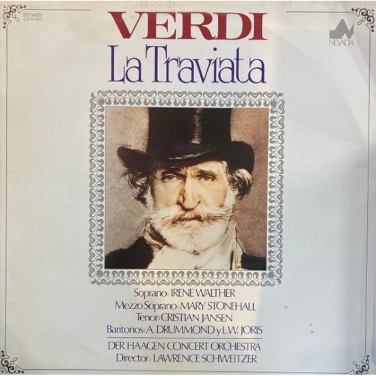 Giuseppe Verdi - Lawrence Schweitzer, Der Haagen Concert Orchestra ‎"La Traviata" (LP)