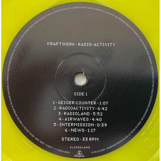 Kraftwerk ‎"Radio-Activity" (LP - 180g - ed. Especial Limitada - color Amarillo Transparente