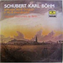 Schubert - Karl Böhm, Orquesta Filarmónica De Berlín "Sinfonía No. 4 "Trágica" Y No. 8 "Inacabada"" (LP)
