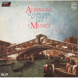 Tomaso Albinoni ● I Musici ‎"12 Concerti A Cinque Op. 5" (LP)*