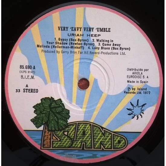 Uriah Heep ‎"...Very 'Eavy Very 'Umble..." (LP)