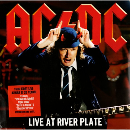 AC/DC "Live At River Plate" (3xLP - Vinilos Color Rojo Transparente) 