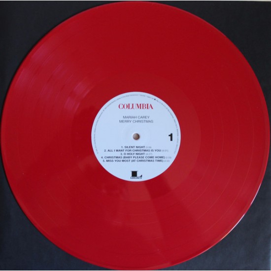 Mariah Carey ‎"Merry Christmas" (LP - color Rojo)