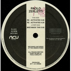 Paolo Zerletti - Re - Activated  (12")