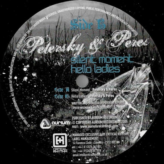 Petersky & Peres "Silent Moment EP." (12") Petersky & Peres "Silent Moment EP." (12")