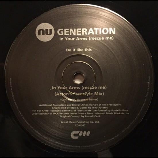 Nu Generation ‎"In Your Arms (Rescue Me)" (12")