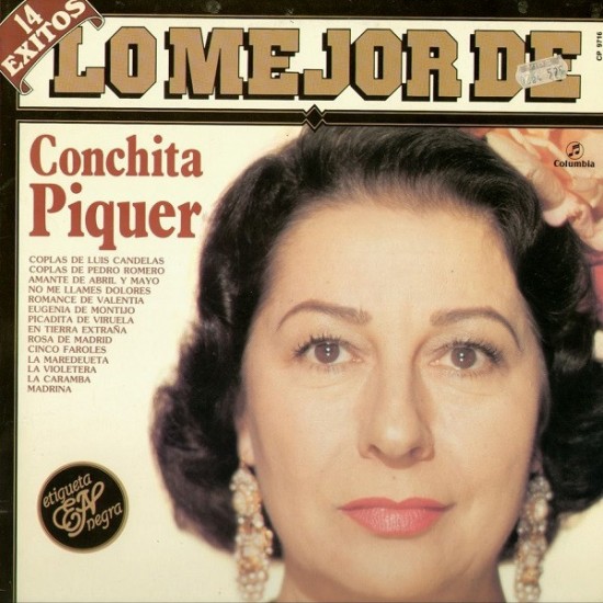 Conchita Piquer ‎"Lo Mejor De Conchita Piquer" (LP) 