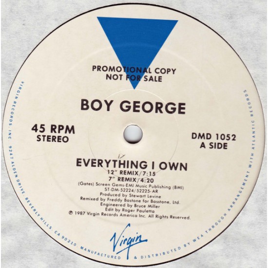 Boy George ‎"Everything I Own" (12")