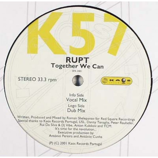 RUPT "Together We Can" (12") RUPT "Together We Can" (12")