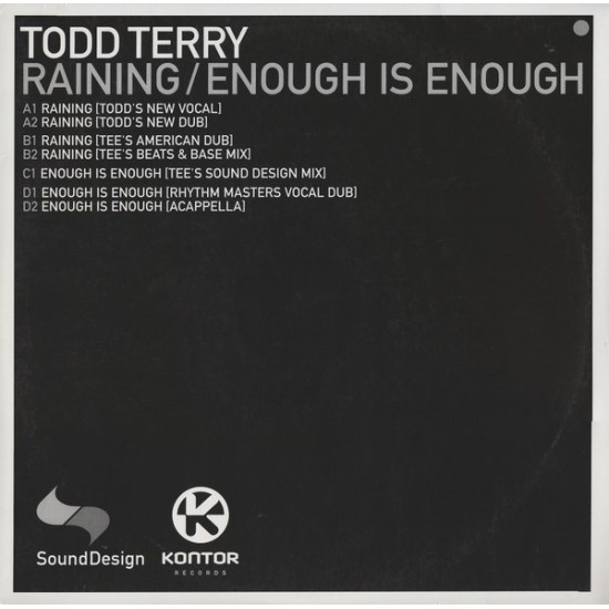 Todd Terry ‎"Raining / Enough Is Enough" (2x12")