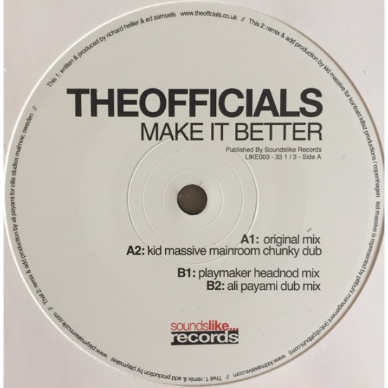 The Officials "Make It Better" (12")