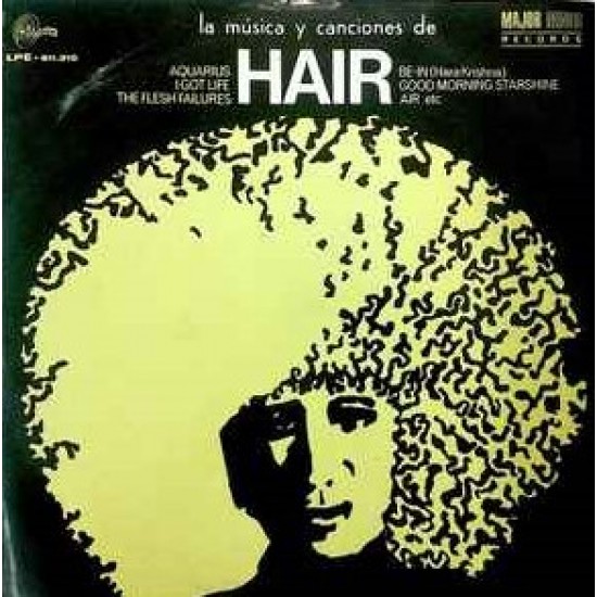 Geoff Love Featuring Dave Wintour And Pat Whitmore ‎"La Musica y Canciones de Hair" (LP)