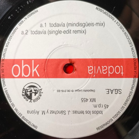 Obk ‎"Todavía" (12")