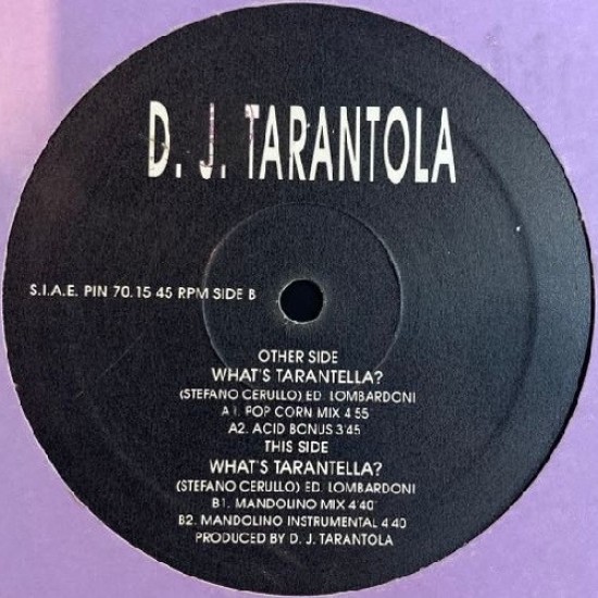 DJ Tarantola "What's Tarantella" (12")