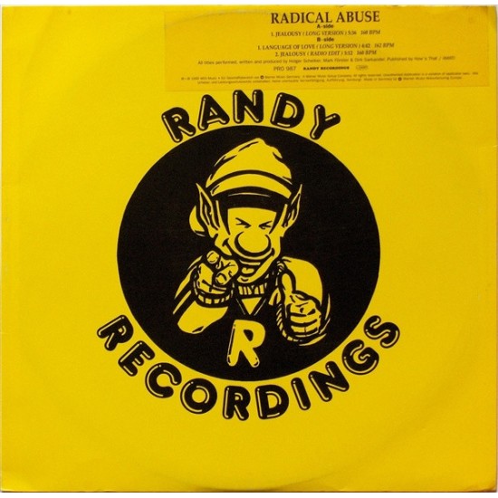 Radical Abuse - Jealousy (12") Radical Abuse - Jealousy (12")