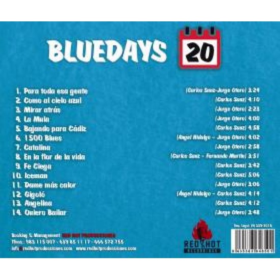 Bluedays ‎"20" (CD)
