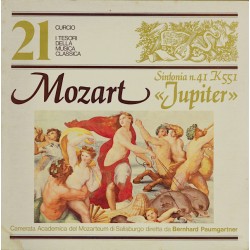 Wolfgang Amadeus Mozart - Camerata Academica Del Mozarteum Di Salisburgo - Bernhard Paumgartner ‎"Sinfonia N. 41 K 551 'Jupiter'" (LP)