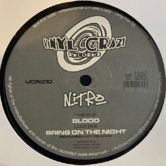 DJ Nitro ‎"Blood / Bring On The Night" (12")