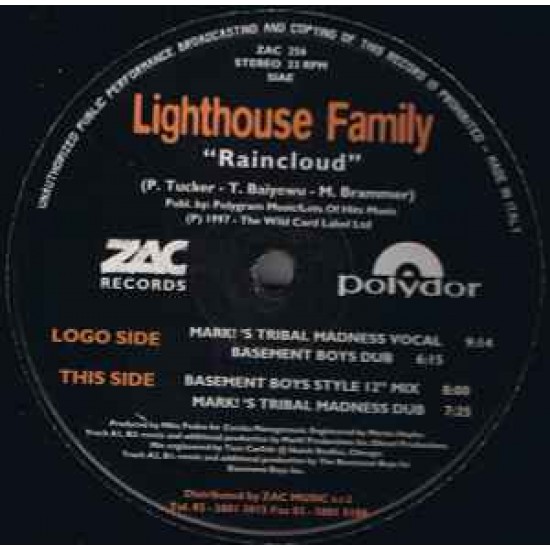 Lighthouse Family ‎"Raincloud" (12")