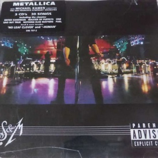Metallica With Michael Kamen Conducting The San Francisco Symphony Orchestra ‎"S&M" (2xCD) 