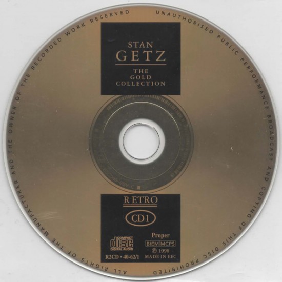 Stan Getz ‎"The Gold Collection" (2xCD - Slipcase - color Dorado)