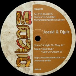 Joeski & Djulz - A Night On Clery St.  (12") Joeski & Djulz - A Night On Clery St.  (12")