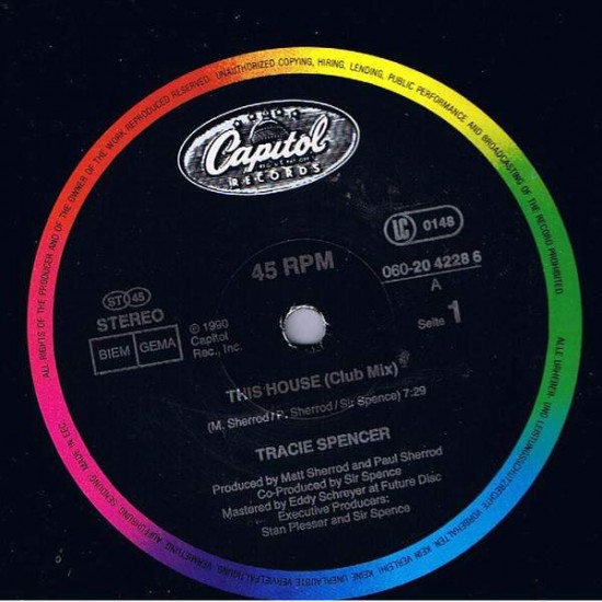Tracie Spencer ‎"This House" (12")
