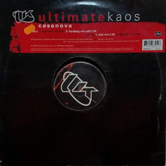 Ultimate Kaos ‎"Casanova" (12")