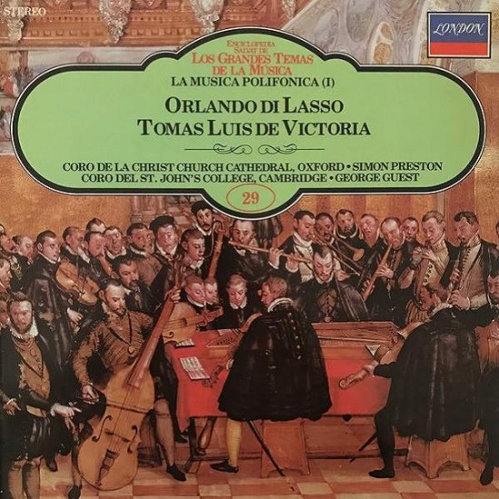 Roland de Lassus, Tomás Luis De Victoria ‎"La musica polifonica I" (LP)