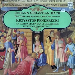 Johann Sebastian Bach, Krzysztof Penderecki - Oratorio de Navidad Bwv 248, La Pasion Segun San Lucas (LP) 