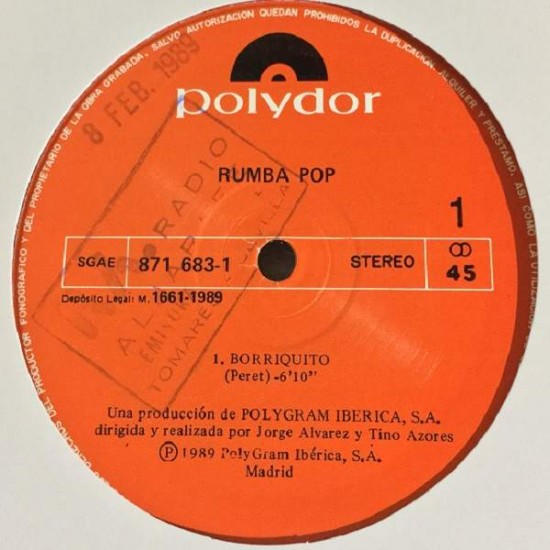 Rumba Pop ‎"Borriquito" (12")