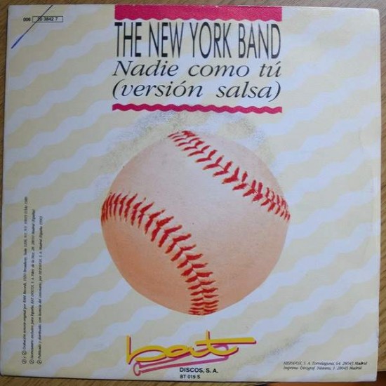 The New York Band ‎"Nadie Como Tú" (7")