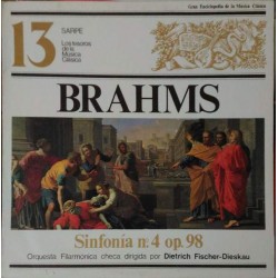 BRAHMS / DIETRICH FISCHER-DIESKAU / ORQUESTA FILARMONICA CHECA - SINFONICA N4 OPERA 98 (LP) 