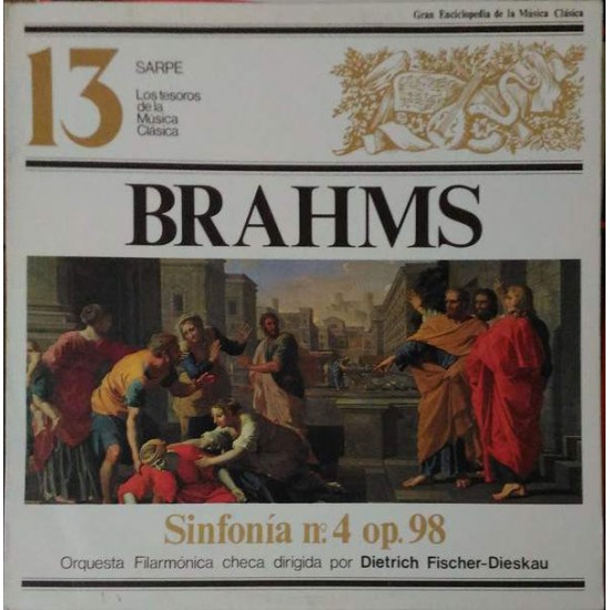 BRAHMS / DIETRICH FISCHER-DIESKAU / ORQUESTA FILARMONICA CHECA "SINFONICA N4 OPERA 98" (LP) 