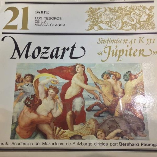 Mozart - Bernhard Paumgartner, Camerata Academica Del Mozarteum De Salzburg "Sinfonia Nº41 K 551 'Jupiter''" (LP) 