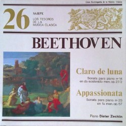 Beethoven, Dieter Zechlin - Sonata Para Piano Nº14 En Do Sostenido Menor Opus 27/2, Quasi Una Fantasia - Claro De Luna / Sonata Para Piano N'23 En Fa Menor Opus 57 - Apassionata (LP) 
