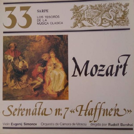 Mozart - Rudolf Barshai / Orquesta De Camara De Moscú "Serenata Nº.7 "Haffner"" (LP) 